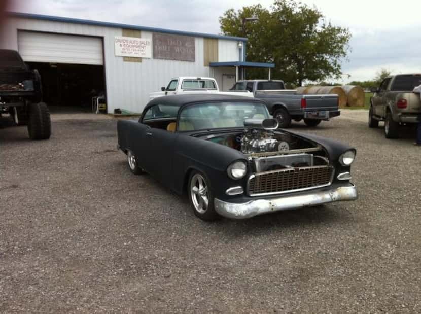 
Klump originally built this 1955 Chevrolet Bel Air, complete with a 468-blower motor in the...