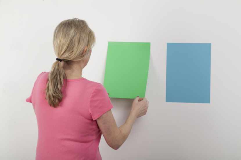 SureSwatch is a clear, 9-by-12 sheet that you can paint and stick to any wall surface for a...
