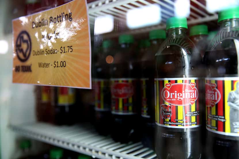 Dublin Original soda by Dublin Bottling Works for sale inside the GO TEXAN Pavilion at the...