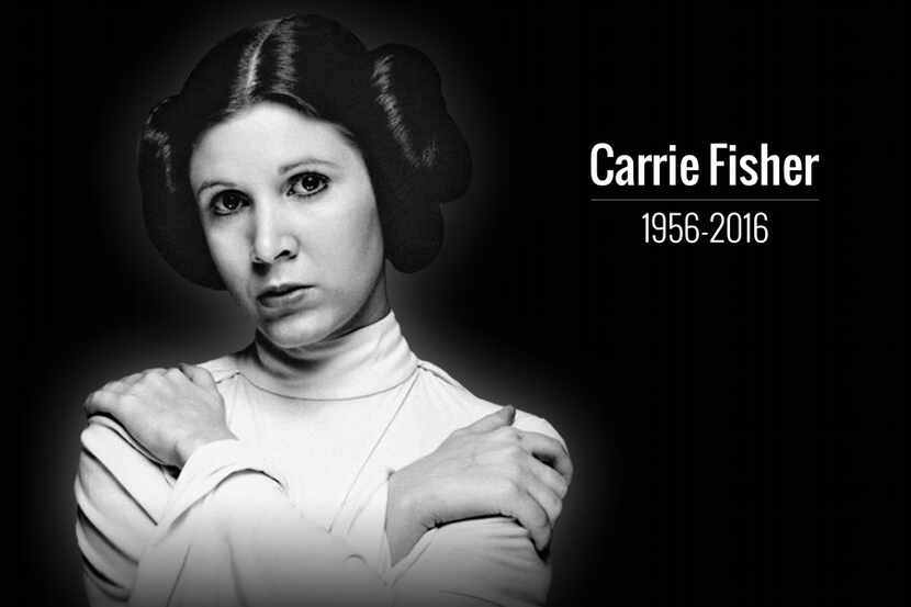 Carrie Fisher, quien fue conocida por su papel de la princesa Leia Organa en Star Wars,...