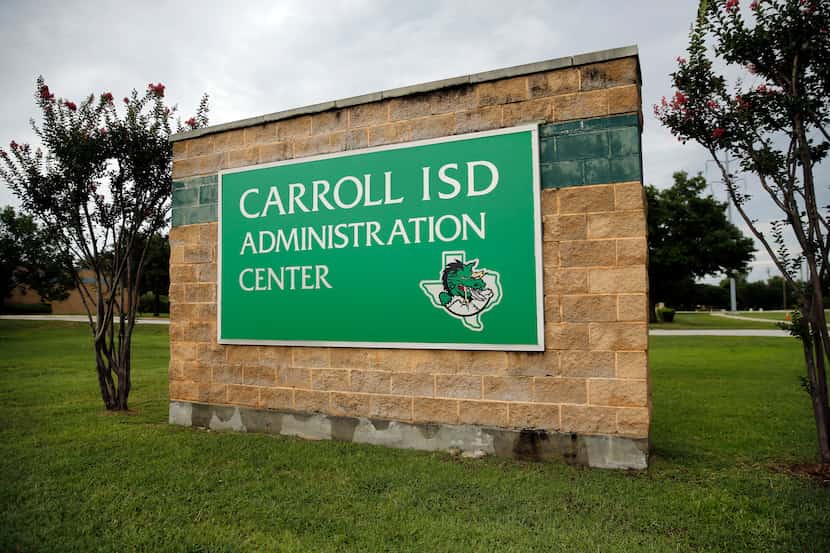 The Carroll ISD Administration Center in Southlake, Texas, Tuesday, June 23, 2020. (Tom...