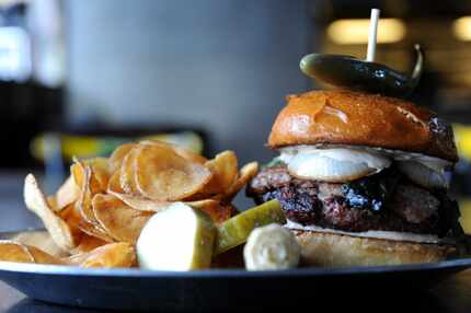 The Rustic burger was delivered via UberEATS on Day One.