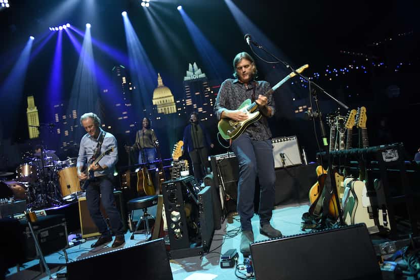 Jackson Browne's band performs during a taping of "Austin City Limits," which will air on...