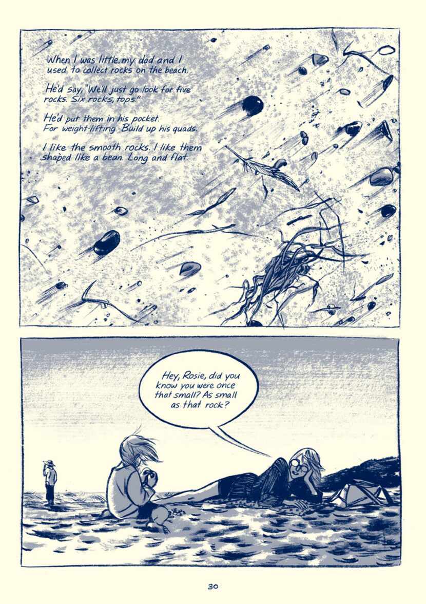 A page from This One Summer, by Mariko Tamaki and Jillian Tamaki, published by First Second...