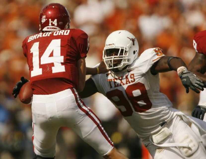 Defensive end: Brian Orakpo, Texas (39% of the vote) / Career accomplishments: 23 sacks, 34...