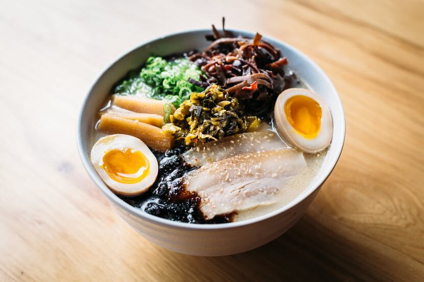 Straight Outta Kyushu ramen from Oni Ramen in Fort Worth. This is Oni's take on Kyushu...