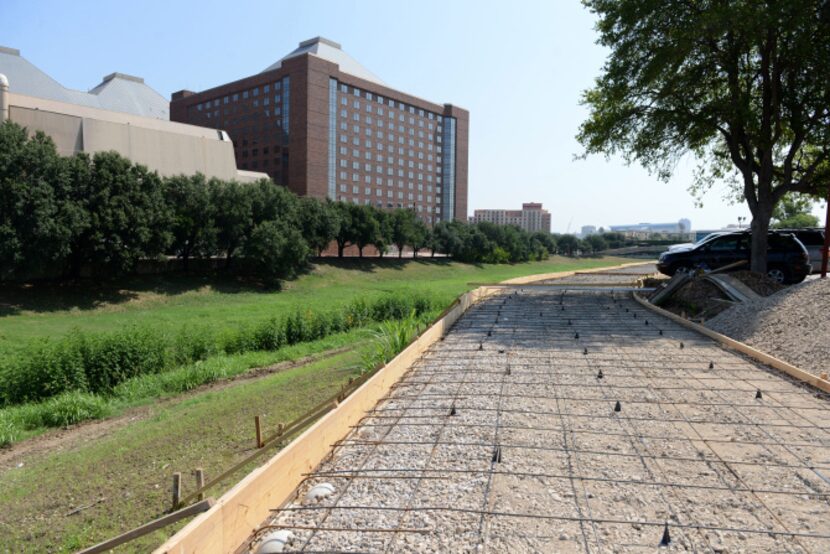 Construction has begun on theTrinity Strand Trail, an 8-mile trail to connect the Katy...