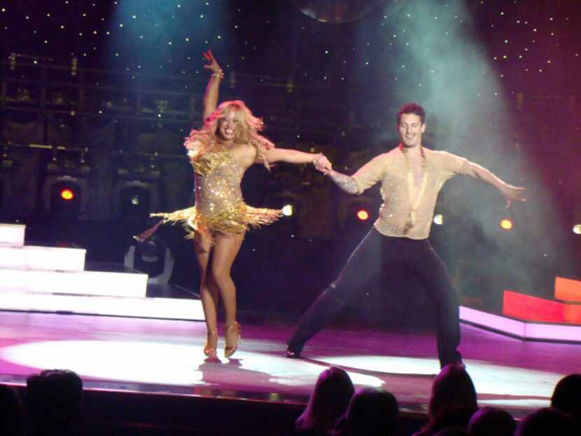 Dancing with the Stars pro dancers hit the Vista Lounge stage in a Dancing with the Stars at...