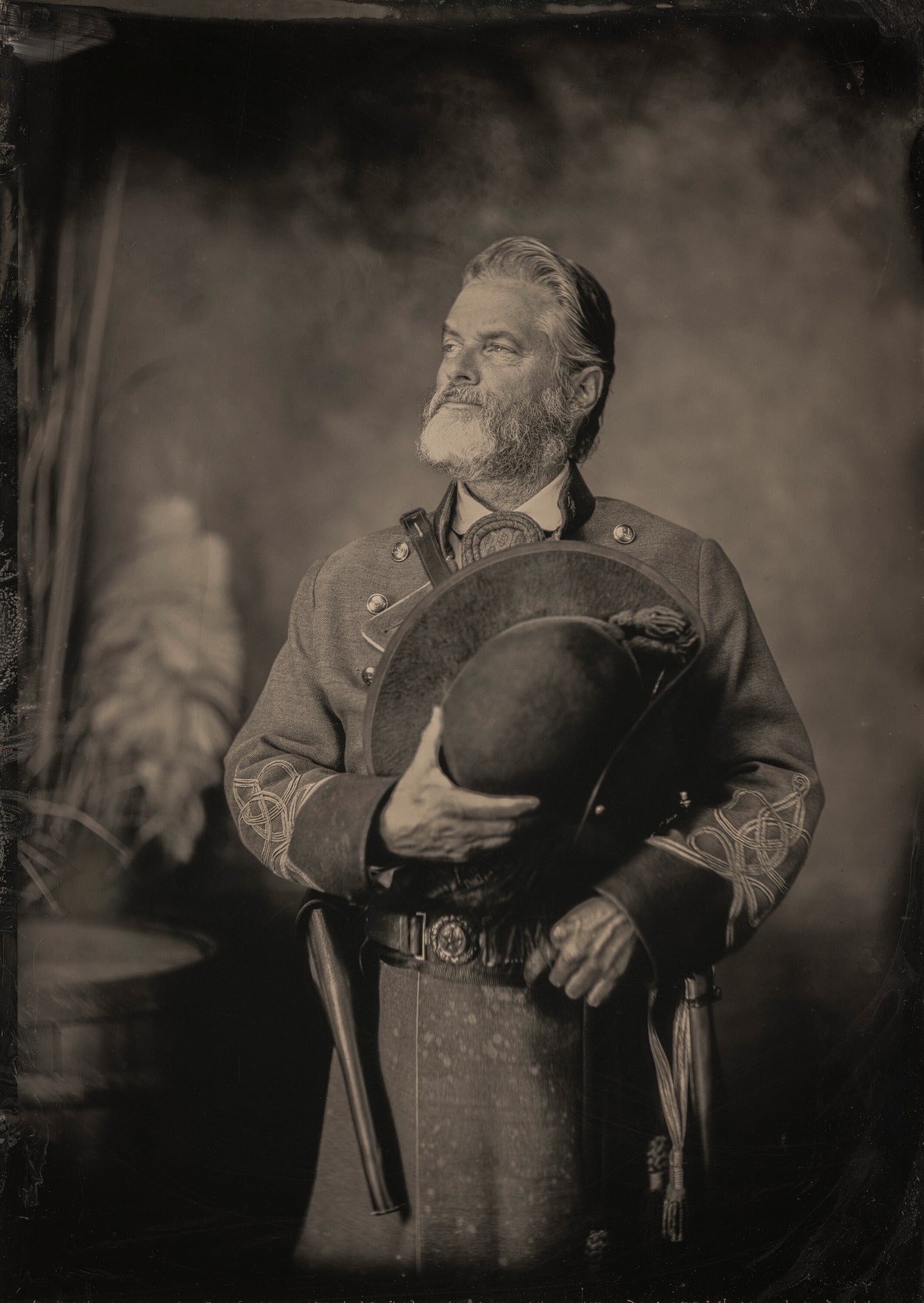 Paramount+ is promoting its Western drama, "Lawmen: Bass Reeves," with this tintype-style...