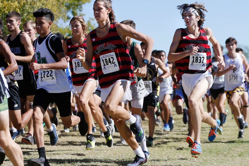 Lovejoy's Will Muirhead (1842), pictured in a cross country race at Grand Prairie's Lynn...