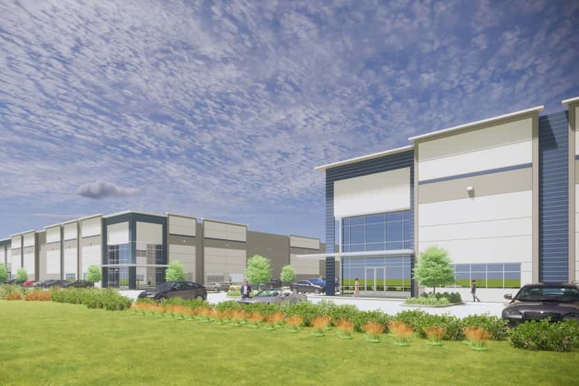 The first two buildings in Molto Properties' new Grand Prairie business park will contain...
