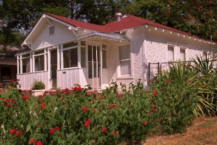 The restored home of former civil-rights leader Juanita Craft 2618 Warren Avenue in Dallas.