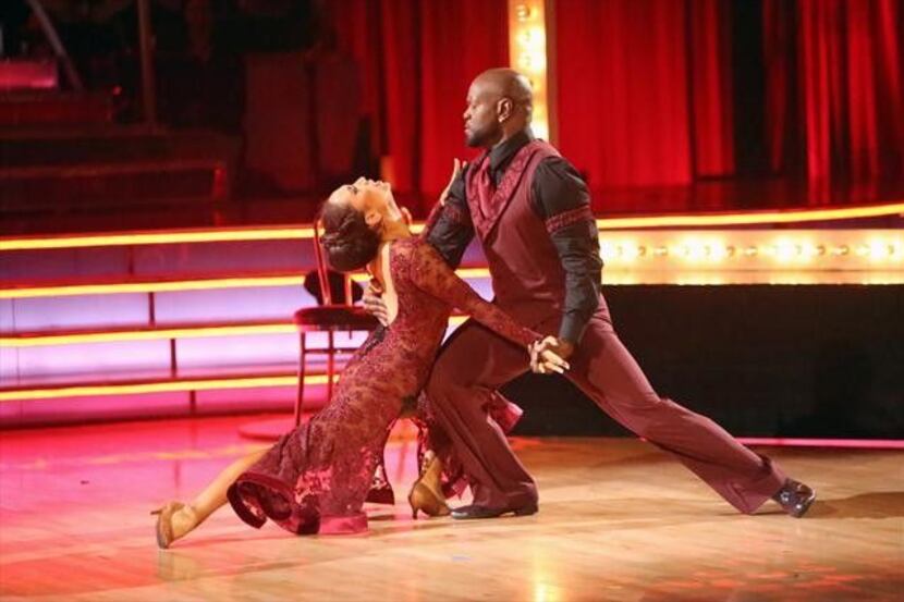 Emmitt Smith and Cheryl Burke on "Dancing With the Stars." 