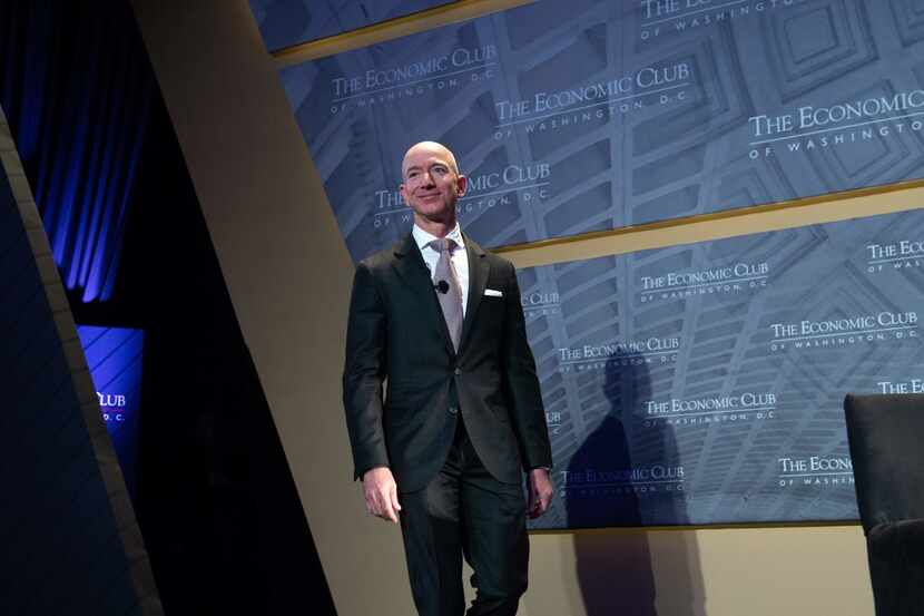 Jeff Bezos, founder and CEO of Amazon, gave no clues Thursday on where he will locate his...