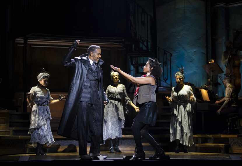 Kevyn Morrow and Morgan Siobhan Green in The North American tour of 'Hadestown'
