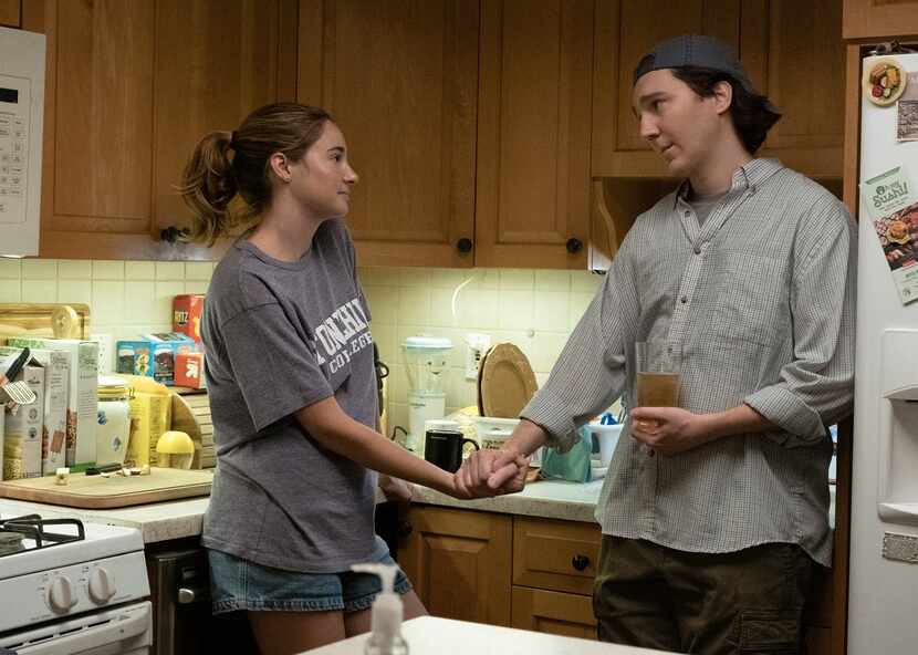 This image released by Sony Pictures shows Shailene Woodley, left, and Paul Dano in a scene...