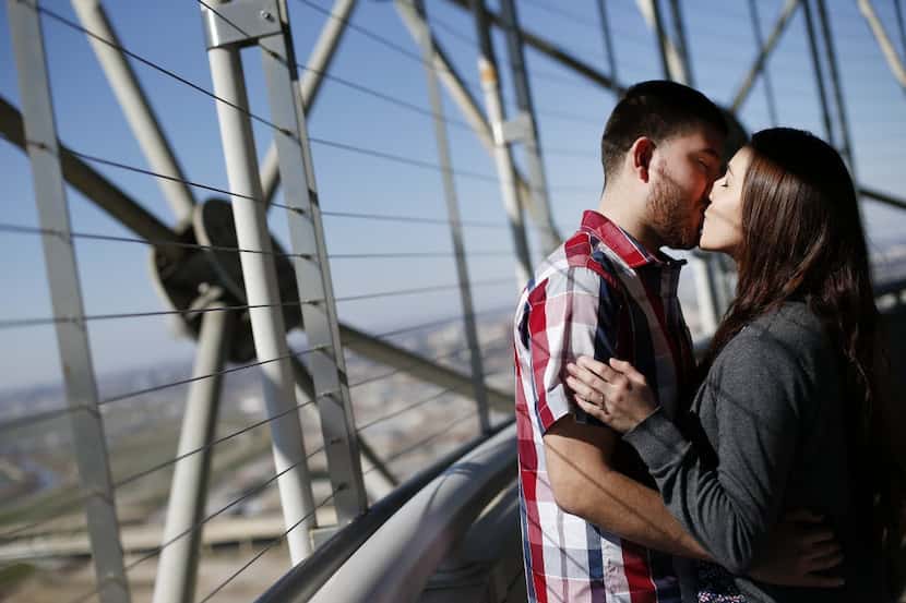 Joe Zamora and Dayana Garcia got engaged at Reunion Tower in 2015.