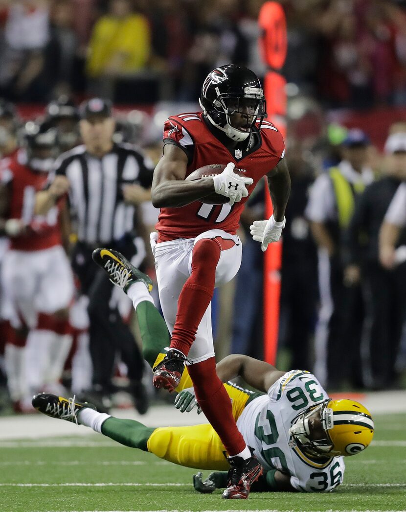 Julio Jones, receptor de Atlanta. Foto AP