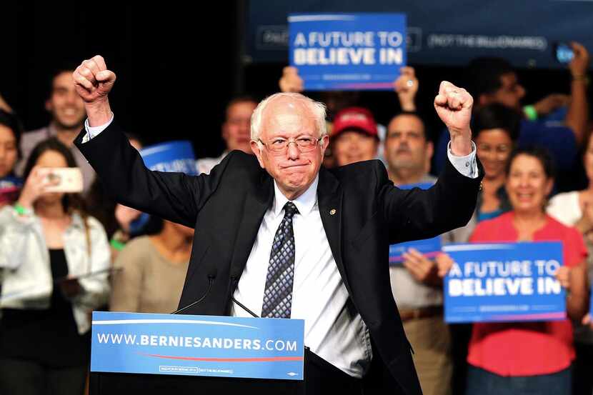 
Democratic presidential candidate Sen. Bernie Sanders at a campaign event in Miami. 
