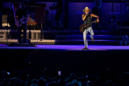 Onstage, Chesney's drenched with sweat by the second song, and he couldn't seem happier...