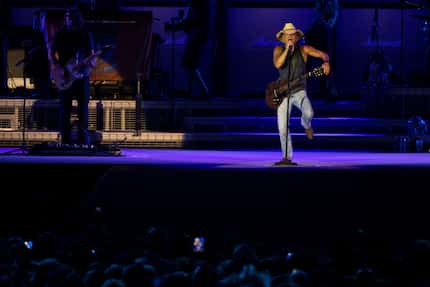 Onstage, Chesney's drenched with sweat by the second song, and he couldn't seem happier...