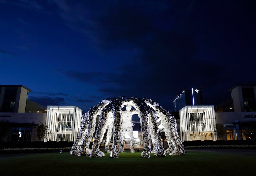 "Huddle," by artist Tom Friedman at The Star in Frisco on Monday, August 28, 2017. 