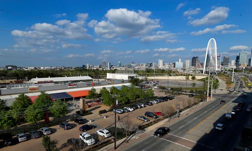 The new beer garden will be built where the parking lot is, in front of Trinity Groves.