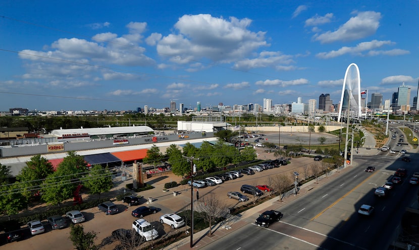 The new beer garden will be built where the parking lot is, in front of Trinity Groves.