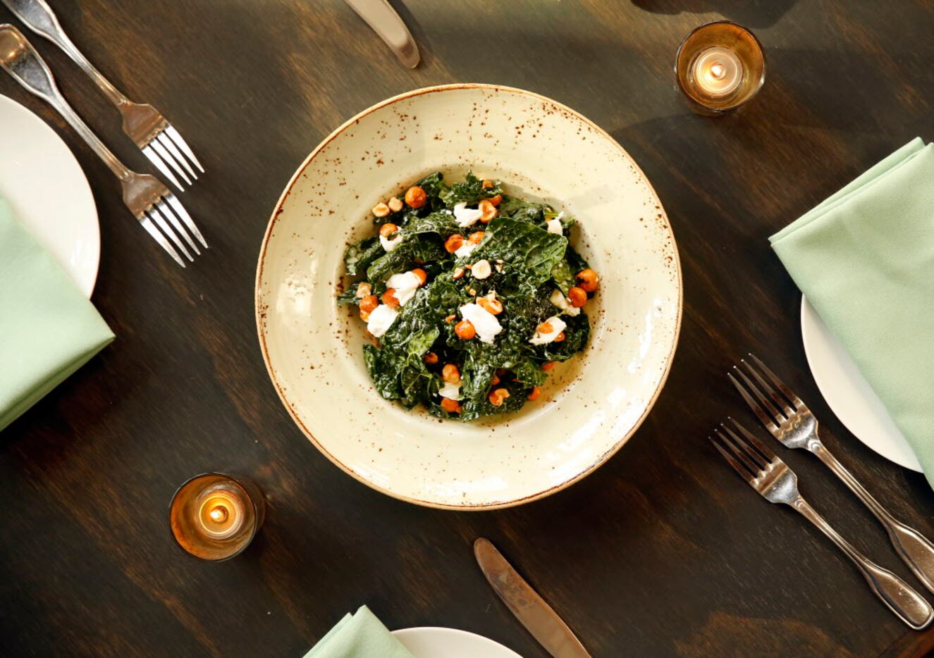 Remedy chef Danyele McPherson prepared lacinato kale salad with house-made ricotta and...