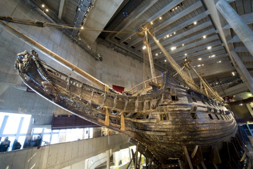 The Vasa is displayed at the Vasa Museum in Stockholm.