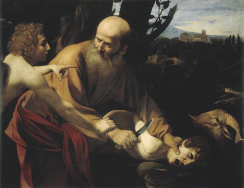 The Sacrifice of Isaac by Caravaggio;  c. 1603-1604
Oil on canvas
