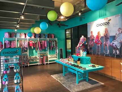 Chooze pop-up store for the holiday shopping season at Preston and Royal in Dallas. 