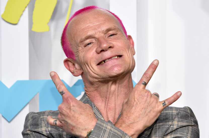 Flea, from Red Hot Chili Peppers, arrives at the MTV Video Music Awards at the Prudential...