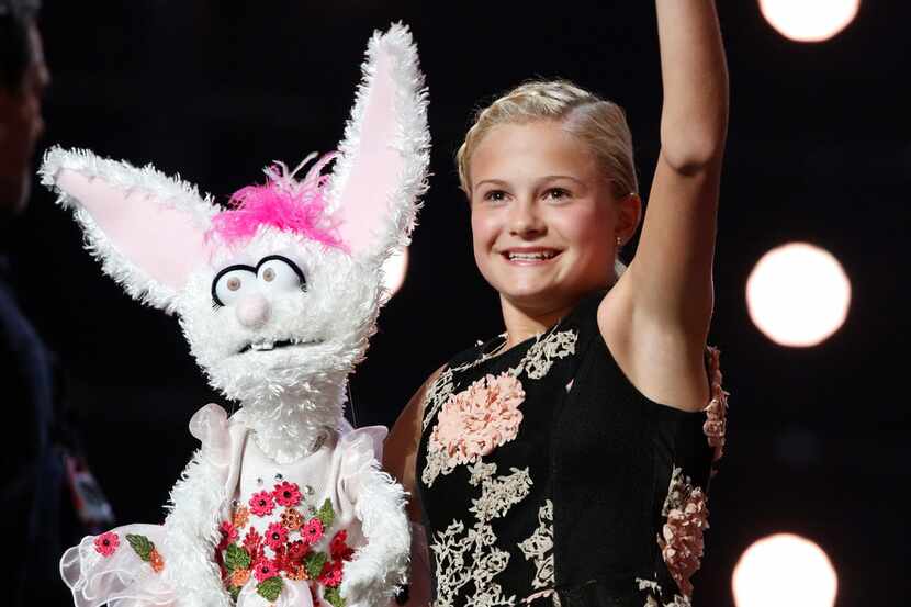 Darci Lynne Farmer on "America's Got Talent" in Los Angeles: The 12-year-old girl is getting...