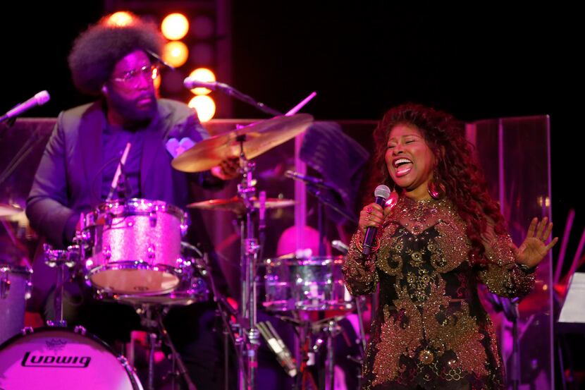 Chaka Khan performs during the "A Symphonic Night of Hip-Hop with the Dallas POPS" concert...