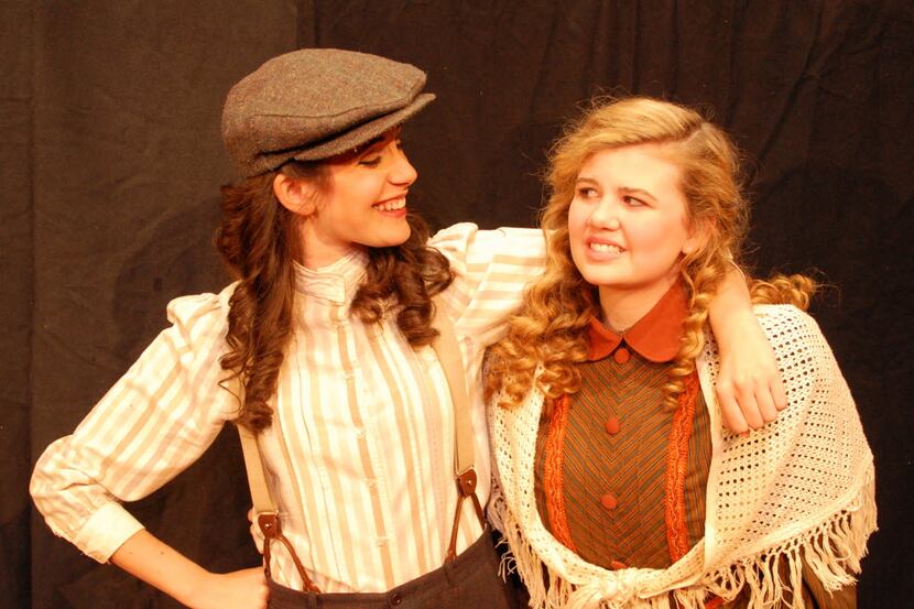 From left, Monique Abry played Jo and Grace Loncar played Amy in Little Women Oct. 10-Nov....