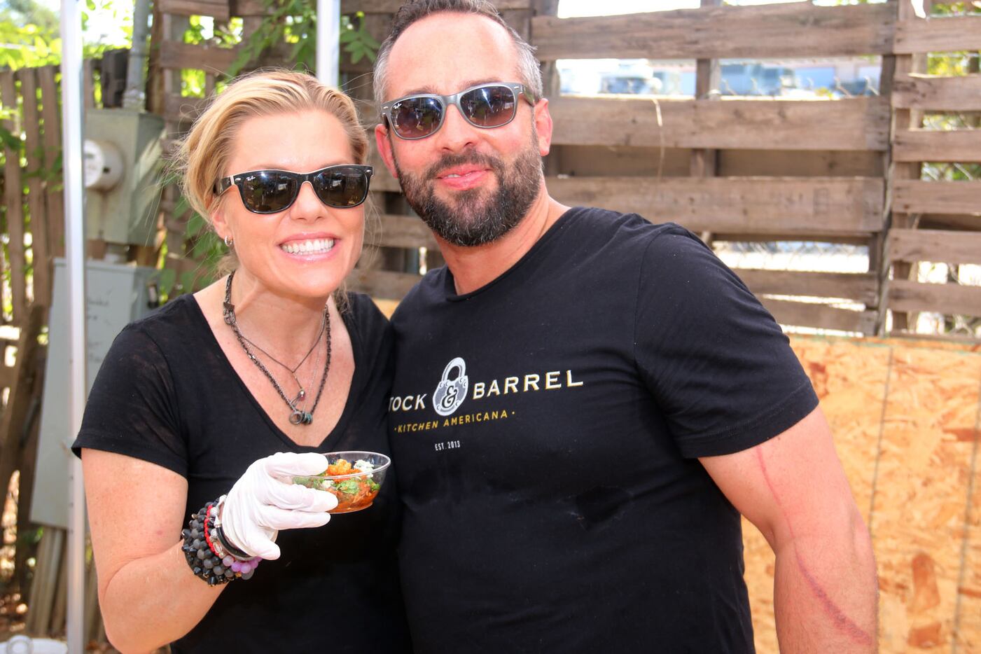 MG and Jon Stevens of Stock & Barrel in Oak Cliff were the champions of Sunday's Celebrity...