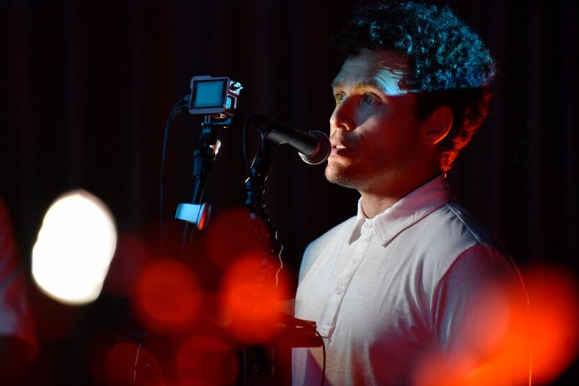 Abel Flores performs during a dress rehearsal of The Alexa Dialogues from Therefore Art &...