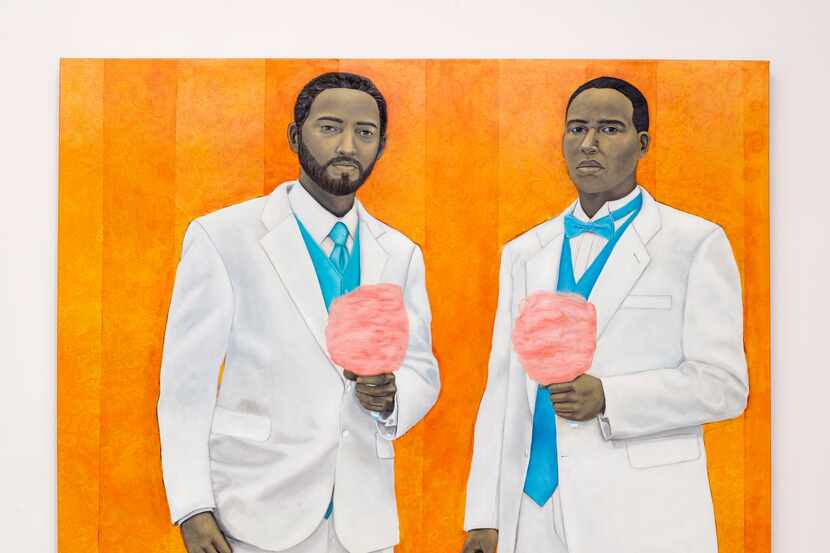 Amy Sherald's "High Yella Masterpiece: We Ain't No Cotton Pickin' Negroes" is among the...