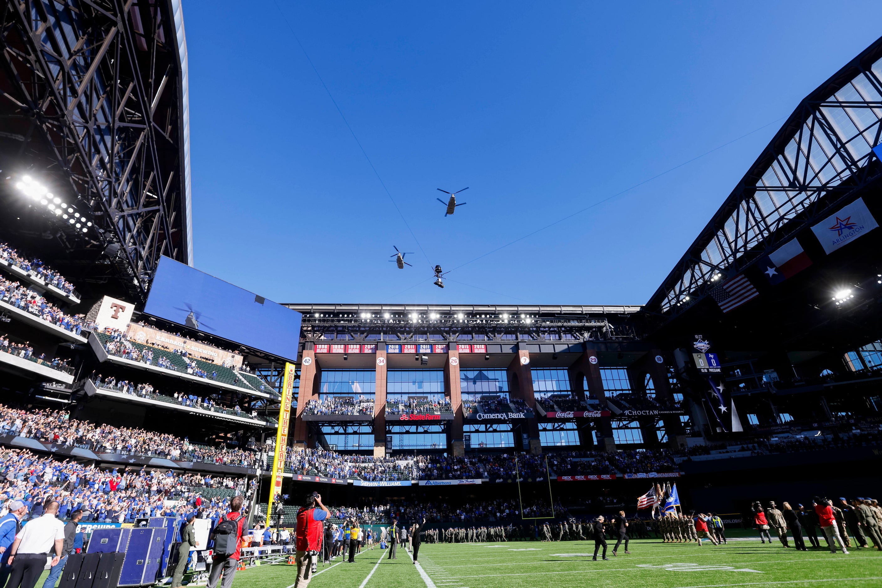 The flyover during the 2021 Lockheed Martin Commanders’ Classic, presented by USAA game...