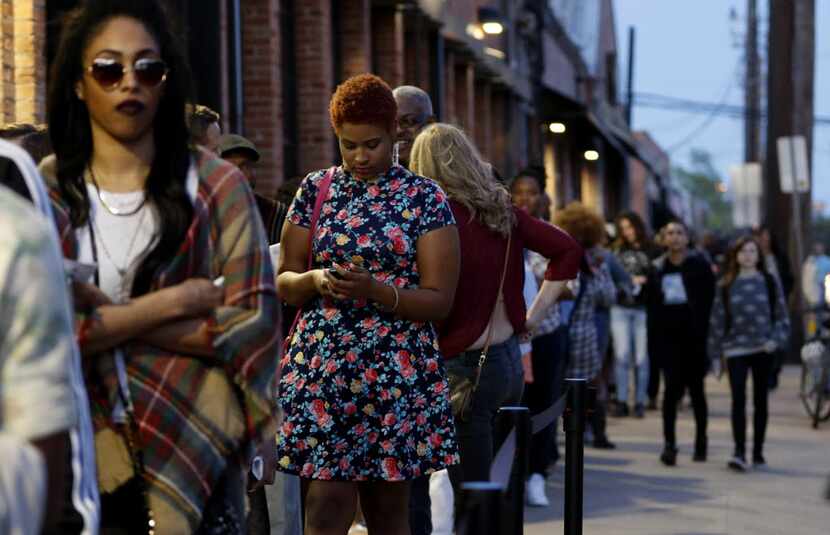 The line to get into The Bomb Factory wrapped around the block -- like, the entire block --...