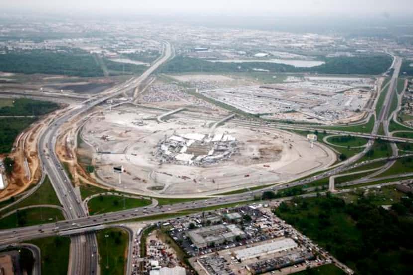 The city is currently renting out the former Texas Stadium site as a construction storage site.