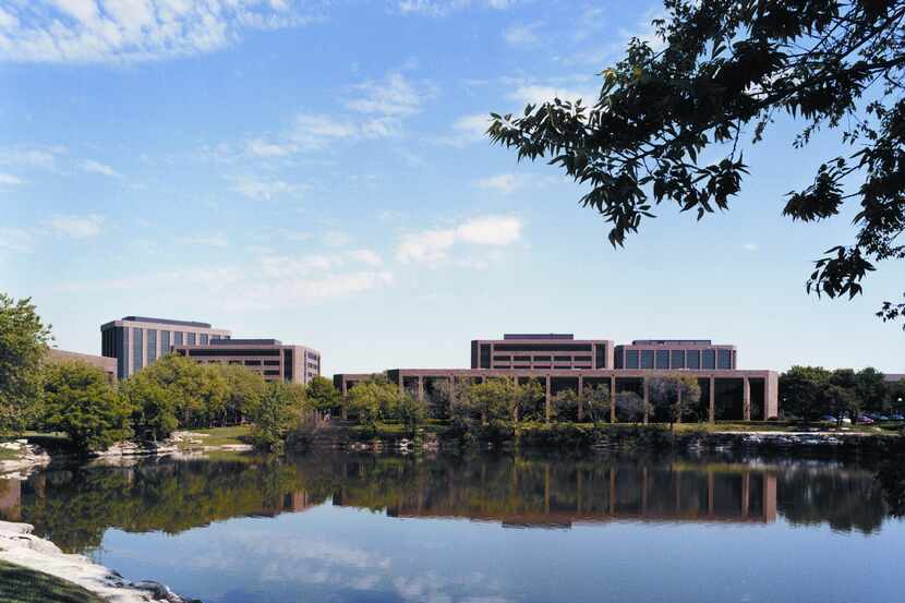 New apartments and retail would replace some of the office buildings around the lake in The...