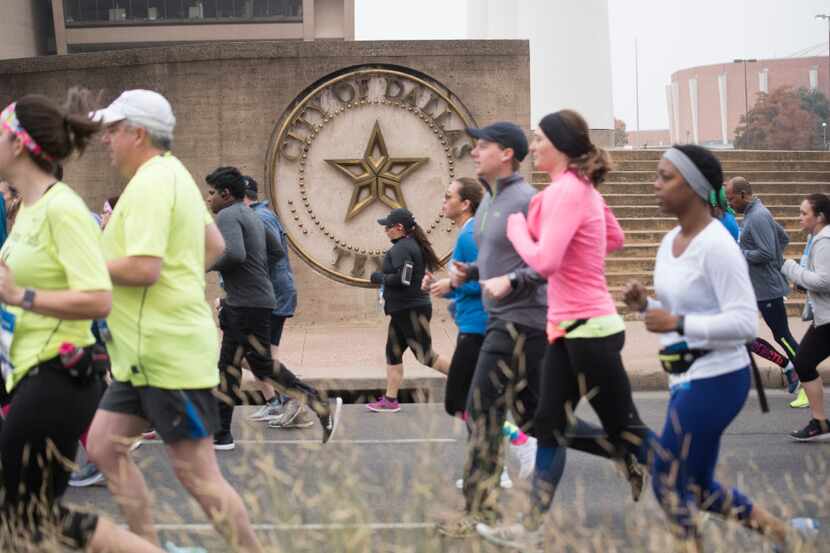 Runners begin the BMW Dallas Marathon and half marathon in 2019. This year's event has been...