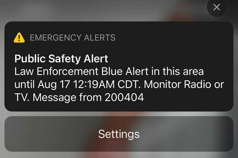 Blue Alert en Texas. Este es el mensaje que recibieron por texto los usuarios de telefonía...