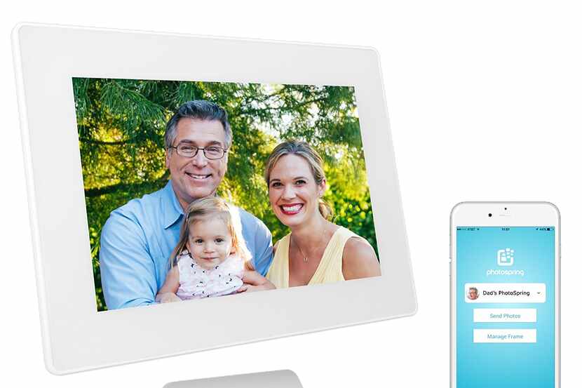 The PhotoSpring digital frame with dock and mobile app is a perfect, wireless way to display...