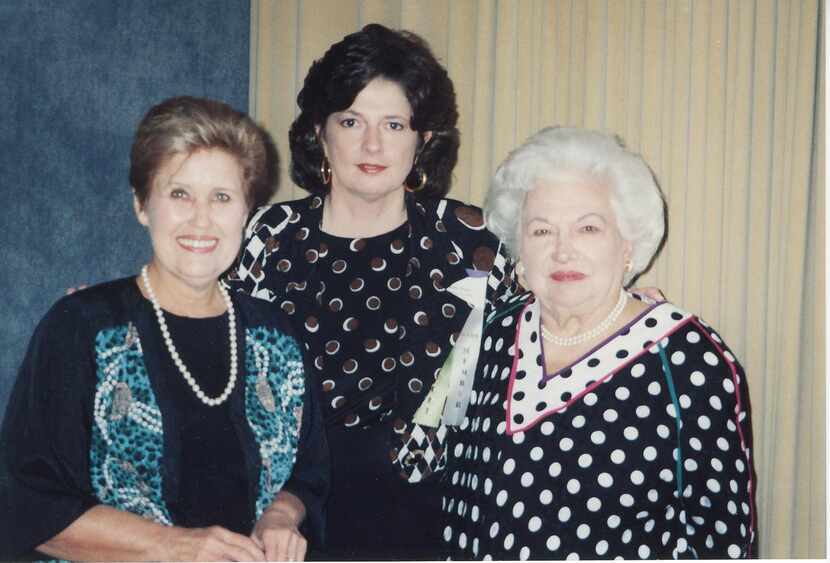 
Erma Bombeck (from left), Molly Bogen and Liz Carpenter at Southwest Society on Aging...