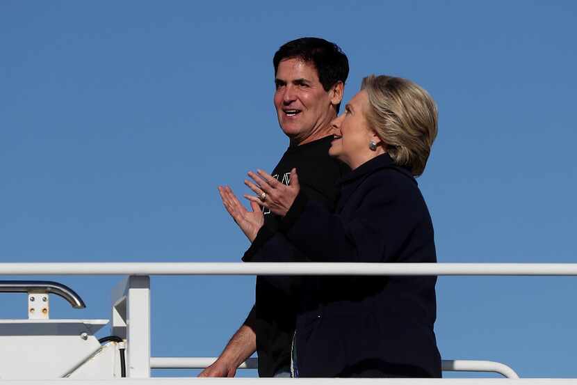 Mark Cuban told reporters on Hillary Clinton's campaign plane that the reason the effort to...