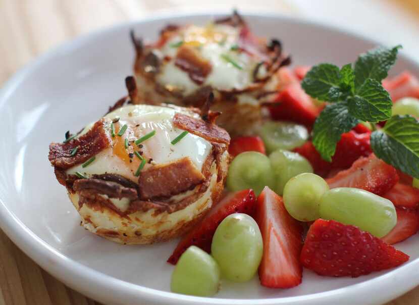 
Baked Egg and Hash Brown Cups
