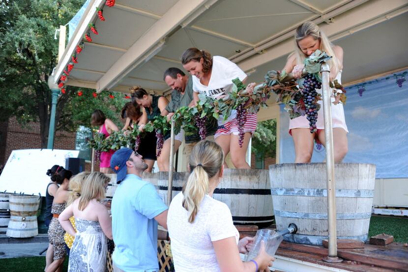 The grape stomping competition heats up as time on the clock runs low at the 2013 GrapeFest...